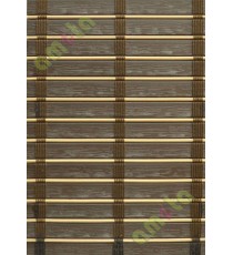 Rollup mechanism brown color with stripes PVC blind